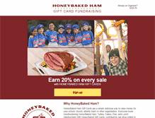 Tablet Screenshot of honeybakedfundraising.com